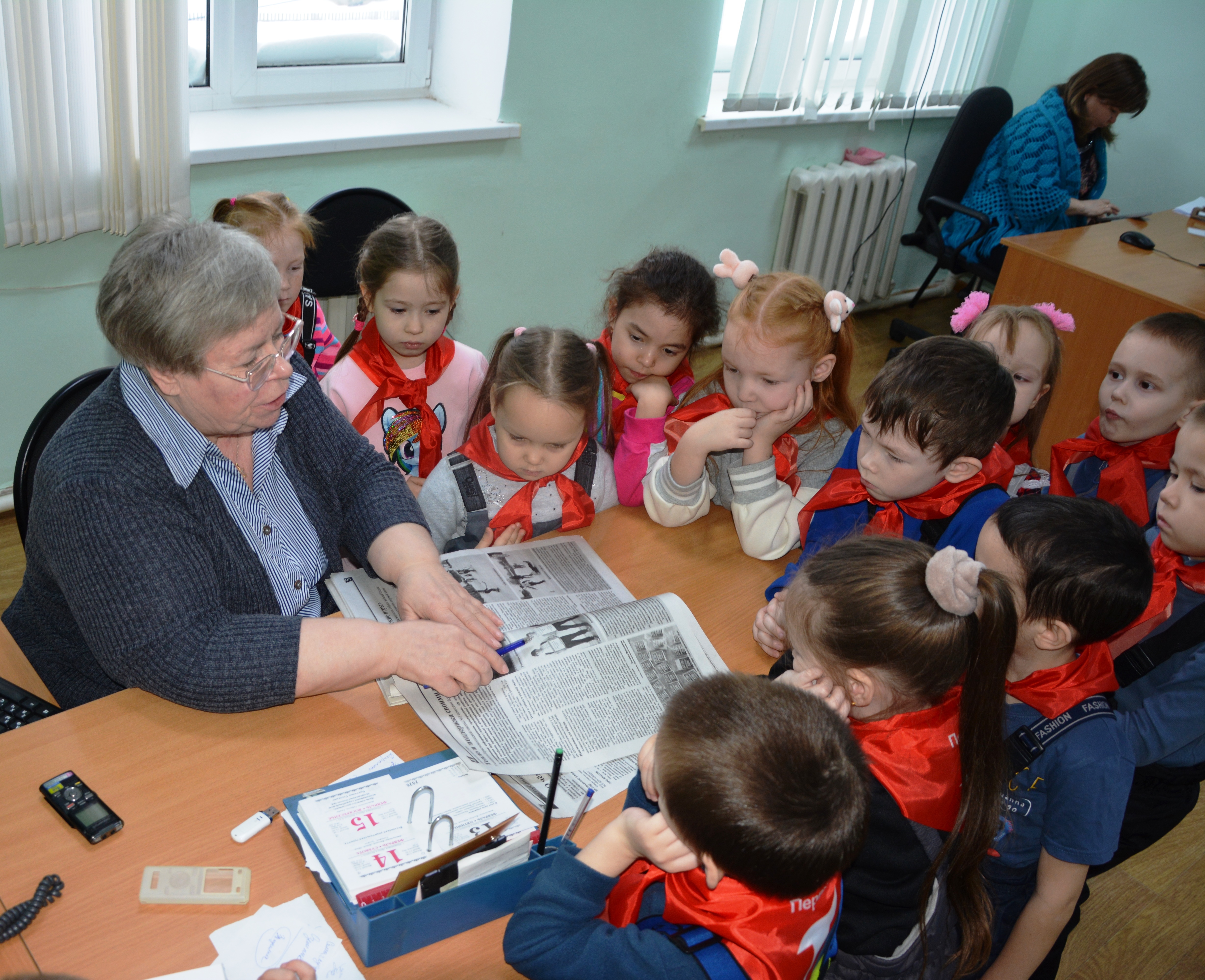 Воспитанники детсада «Сказка» посетили редакцию «Калтасинской зари»