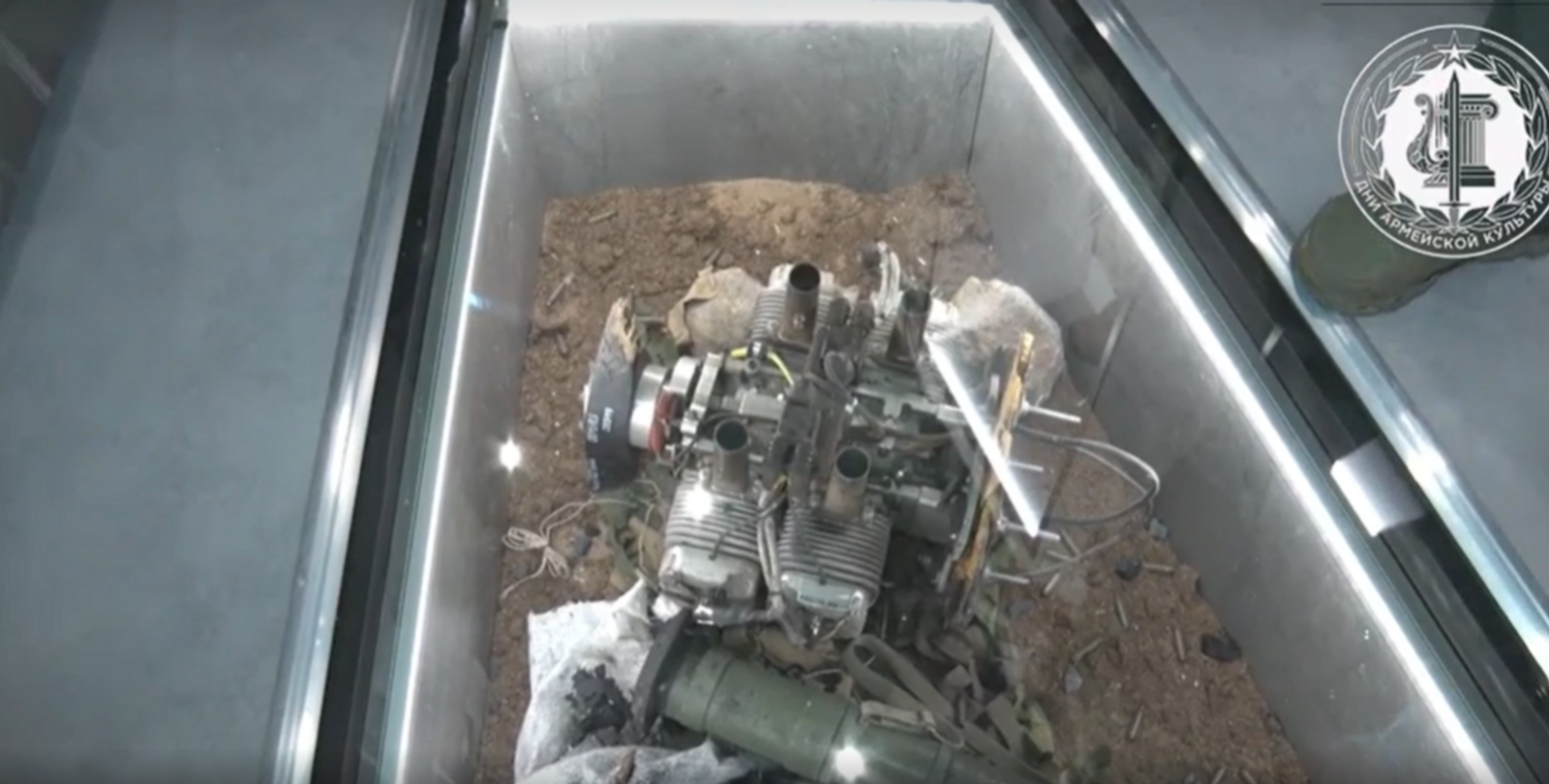 Двигатель украинского ударного дрона «Батяр» доставили в музей Боевой Славы