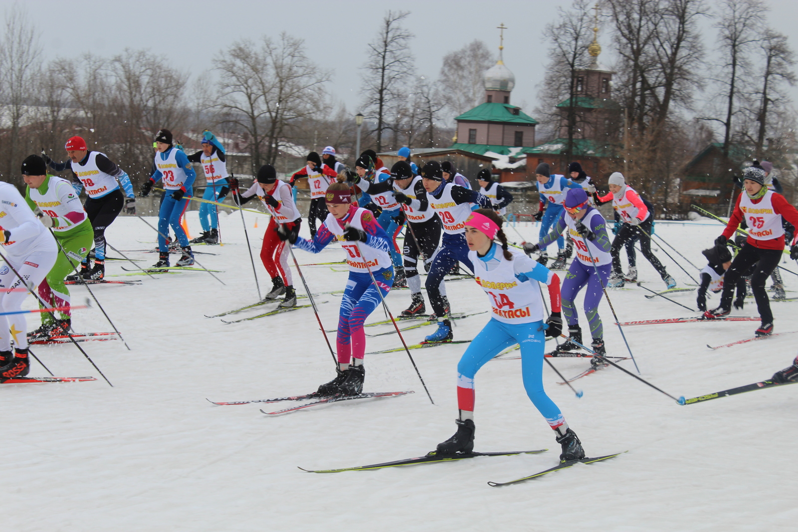 В Калтасах прошли соревнования в рамках всероссийской акции «Лыжня России»