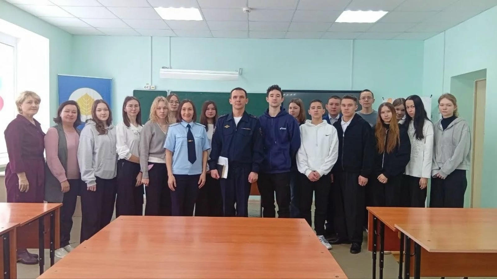 О службе в МВД рассказали школьникам Калтасинской второй школы