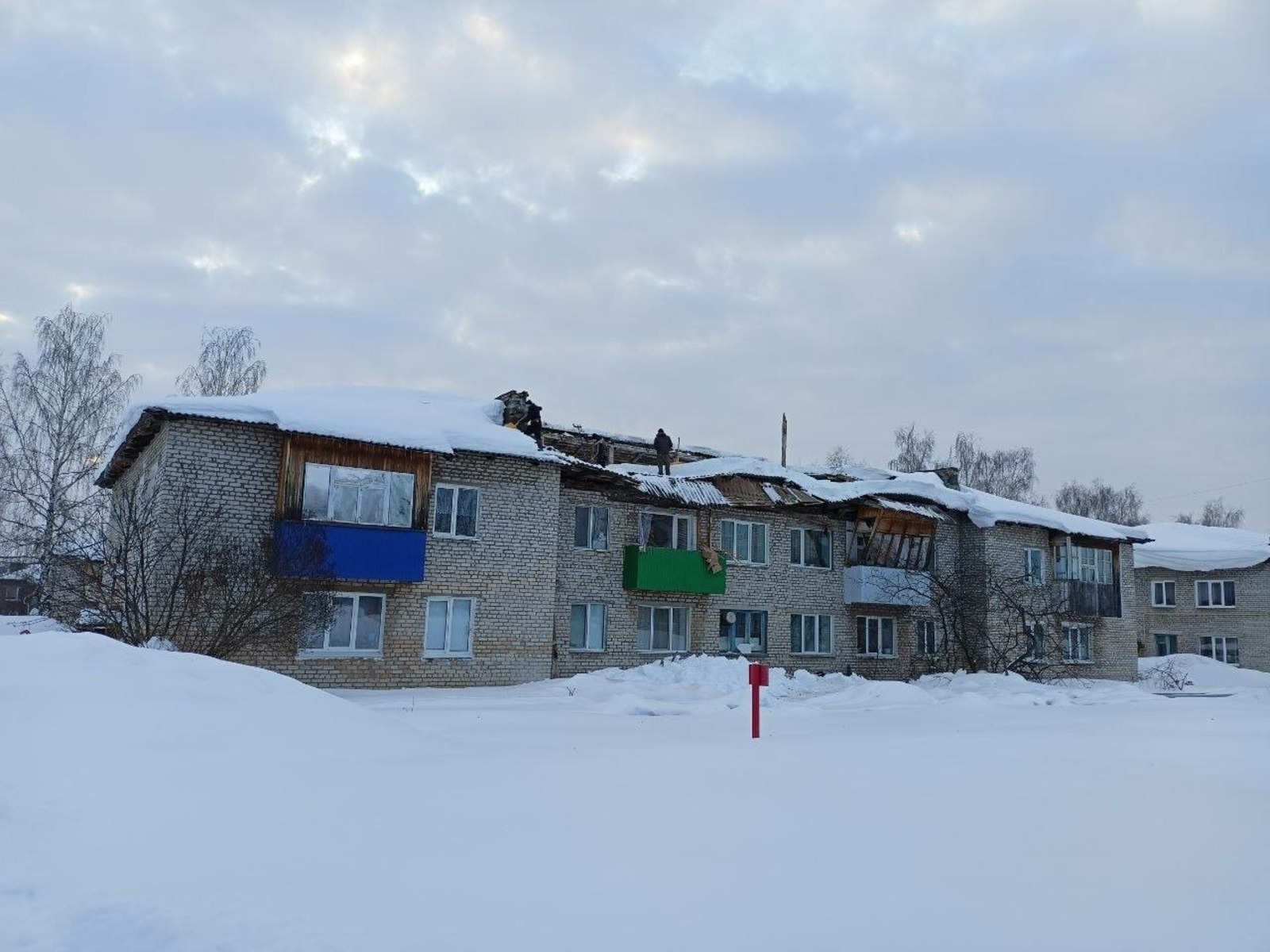 В Башкирии Следственный комитет заинтересовался обрушением крыши МКД