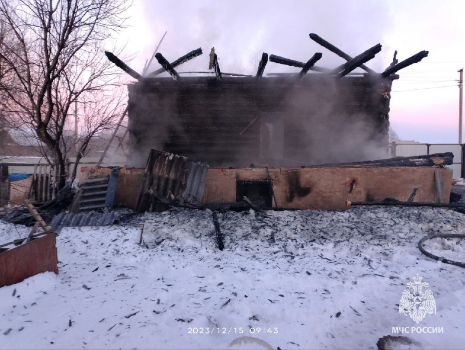 В Калтасинском районе  заживо сгорел мужчина