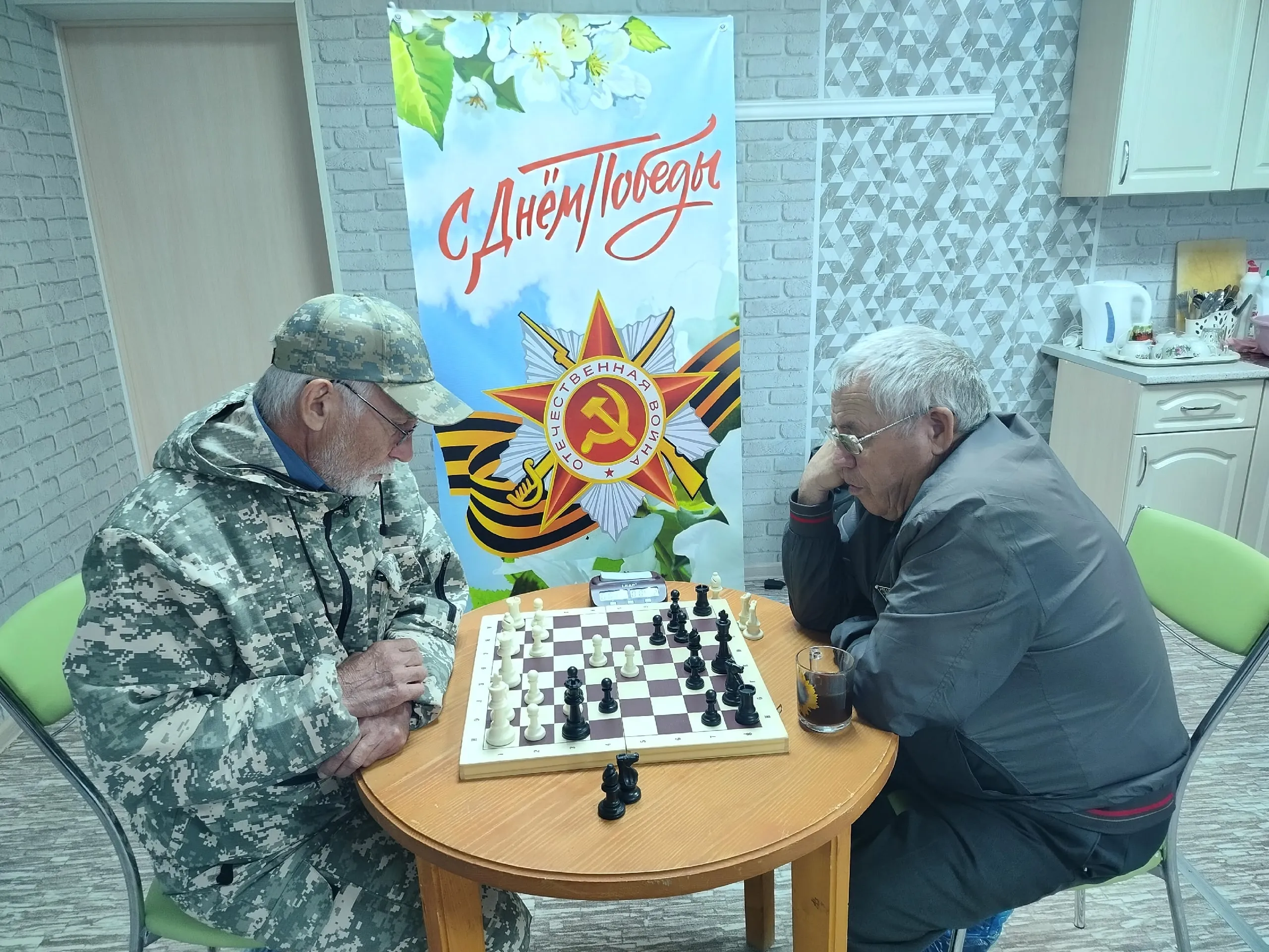 В селе Калтасы состоялся шахматный турнир среди пенсионеров