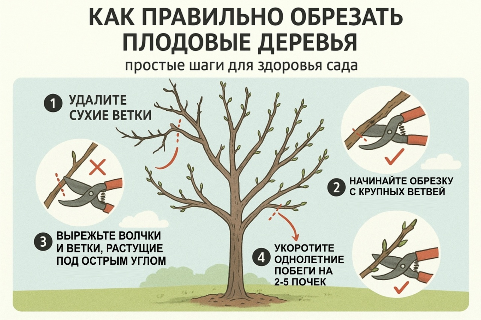 Весенняя обрезка деревьев