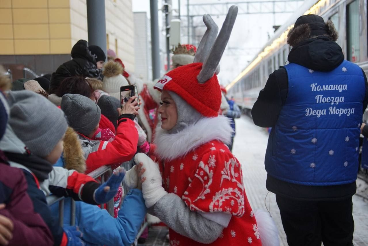 Поезд Деда Мороза сделает остановки в двух городах Башкирии