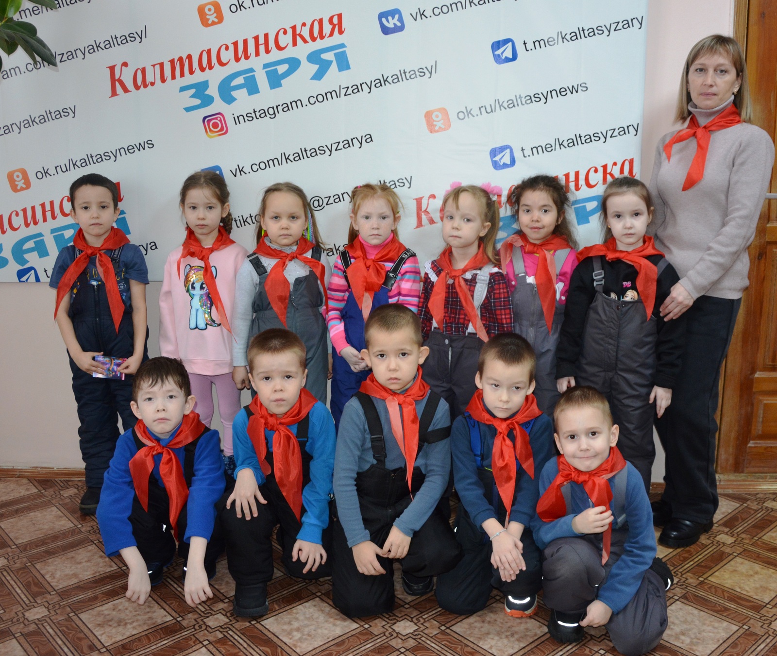 Воспитанники детсада «Сказка» посетили редакцию «Калтасинской зари»