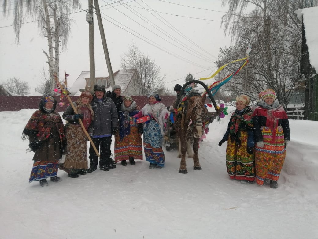 В Башкирии жители вышли колядовать
